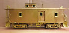 25766 0798 Overland Omi Up Wood Caboose Brass Unpainted