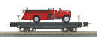10-8028 Mth New In Box Gauge Tinplate Series Flat Car Fire