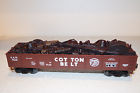 17408 Lionel 9820 Cotton Belt Gondola With Scrap Metal Load