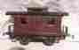 1915-1920s 1915-1920 4890 Lionel Pre-war 801 Wabash R.r Caboose Maroon Black