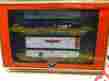 6-26486 2-unit Lionel Lionel-o Gauge Maxi-stack Articulated Well Cars W Containers-ttx-bnib