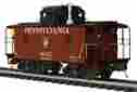 20-91579 Mth O Pennsylvania N-6b Caboose With Operating Signal Man