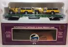 20-98164 Mth New York Central Flat Car Yellow Fire Trucks