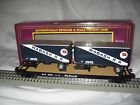 20-98820 Mth Wabash Flat Car With Two Pup Trailers