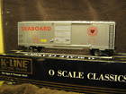 25255 K Line Seaboard Sal Diecast Boxcar Sprung Trucks