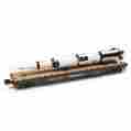 2793090 Menards 14-3 4 O Gauge Norfolk Southern Flatcar W Saturn V Rocket Mth Lionel Compatab