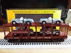 30-7007d-6 Rail King Mth Pennsylvania Auto Carrier Flat Car Chevrolet Corvette