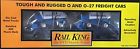 30-76037 Mth Rail King Alaska Flatcar Zambonis