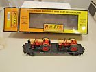 30-7642 Mth Rail King Train Farm Transport Flat Car Ertl Case