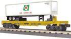 30-76587 Mth Railking Moore Mccormack Lines Flat Car With Trailer Gauge