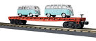 30-76678 Mth Illinois Central Flatcar With Vw Buses 658081392882