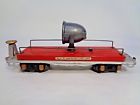 X7262 3213 American Flyer Searchlight Car Red Silver Prewar