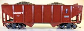 30927 34 2-bay Flat Hopper Ho Scale Athearn Undecorated 34ft Kadee Couplers Metal Wheels