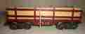 4528 Marx O Scale Erie Flat Car With Fencing Lumber Load