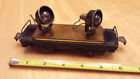 X6202 559 Marx Scale Train Tinplate Copper Base Dual Floodlight Flat Car