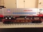 6-19414 Lionel Mtw Union Pacific Flatcar With Trailer 023922194749
