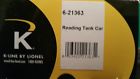 6-21363 Lionel Reading Tank Car Kline By Trains Brand 023922213631