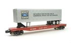 6-21659 Lionel Ford Trailer On Detroit Toledo Ironton Scale Flat Car