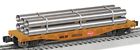6-27824 Lionel Milwaukee Road Flatcar With Metal Pipes 6-27824 Lionel Milwaukee Road Flatcar With Metal Pipes