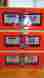 6-39310 Lionel Monopoly Boxcar 3-pack Baltic Kentucky Pacific C-9 Nib Mint