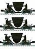 6-83474 Lionel Weathered Slag Cars Pack Of 023922834744