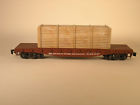 7301d Ahm Scale Milwaukee Road Flat Car With Crate Load Ob