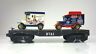 9020-4 Lionel Rare Dt Flatcar With Antique Pepsi Delivery Trucks