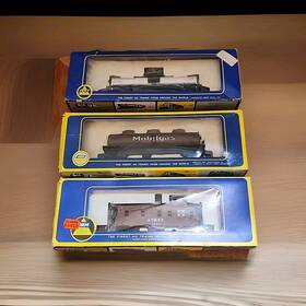 5276e A.h.m. A.h.m Train 3 Lot American Chemical Modilgas And At&sf In Box