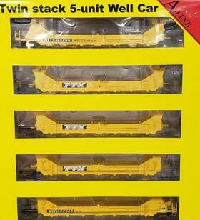 47601-03 A-line Ho Twin Stack Container Car # 63286 Ttx Box Of 5 Ln/box