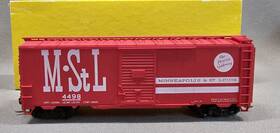 4498 Accurail 1518 Ho Scale Minneapolis And St Louis 40ft Aar Steel Box Car Knuckle