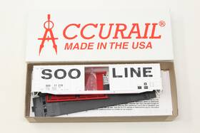 17278 Accurail Ho Soo Line Historical Society 50ft 7-post Box Car White Kit