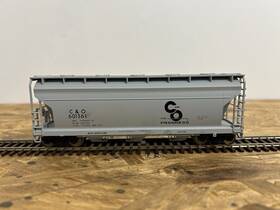 2071 Accurail Ho Scale C&o Acf 3 Bay Covered Hopper