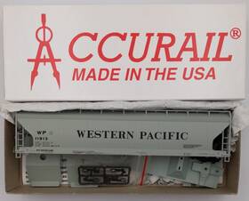 22001 Accurail Ho Western Pacific Acf 3-bay Covered Hopper Kit