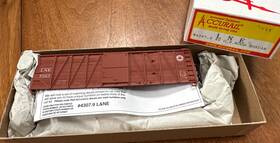 4307.9 Accurail Ho Kit #4307.9 40 Ob Wood Boxcar Lehigh And New England Lne 7025 Ny