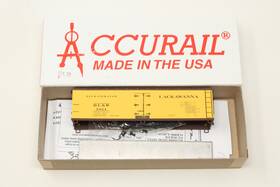 4837.2 Accurail Ho 40ft Wood Reefer Lackawanna Dl&w 7024 Yellow Kit
