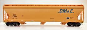 51064 Accurail Ho Scale Acf 3-bay Covered Hopper Kadees Metal Wheels Dm&e