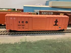 535535 Accurail 5649 Icg 50 Ext Post Boxcar Illinois Central Gulf Kit Built 535535 Accurail 5649 Icg 50 Ext Post Boxcar Illinois Central Gulf Kit Built