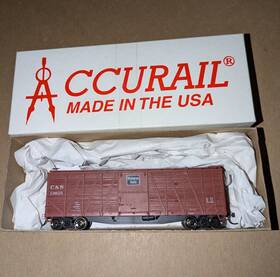 Accurail 680859809537 80953 Ho Scale 40ft Single Sheath Boxcar Kit Burlington C&s - Built