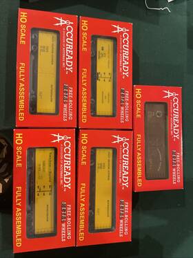 Accurail 680859948267 Ho Scale 5 Accuready 40 Foot Box Cars Nib