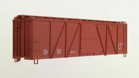 7099 Accurail Ho 40ft 6 Panel Wood Box Car Kit #7099 Data - Oxide