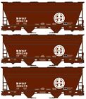 8139 Accurail Ho Burlington Northern Santa Fe Acf Covered Hopper Kit Set Of 3