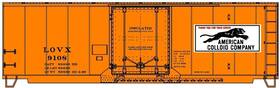81411 Accurail Ho Scale Kit 40ft Steel Boxcar American Colloid Company/lovx #9108
