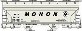 81511 Accurail Midwest 2-bay Acf Covered Hopper Monon - Ho Scale Model Train Freight