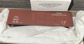 80837 Accurail B-112 Ho Kit 40 Usra Double Sheathed Boxcar Pere Marquette #80837 Nib