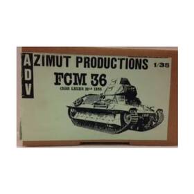 Adv35084 Adv Azimut Productions Model Kit 1/35 Fcm 36 Char Leger Mle 1936 Vg /nm