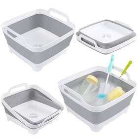 Aertiavty 717022800784 Collapsible Dish Basin 2 Pack Bottle Washing Pans For