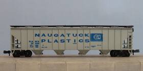 4446-i Ahm Minitrains N - Covered Hopper Naugatuck Plastics