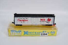 25063 Ahm 44541 N Scale Carnation Single Door Model Train Car