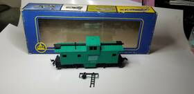 5485k Ahm 4751 Ahm/roco Penn Central Extended Vision Caboose Car Green Train