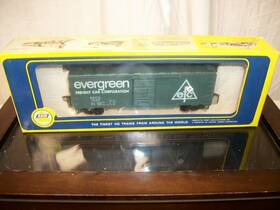 5421-j Ahm/rivarossi 5296h Ho Evergreen Frieght Car New With Box